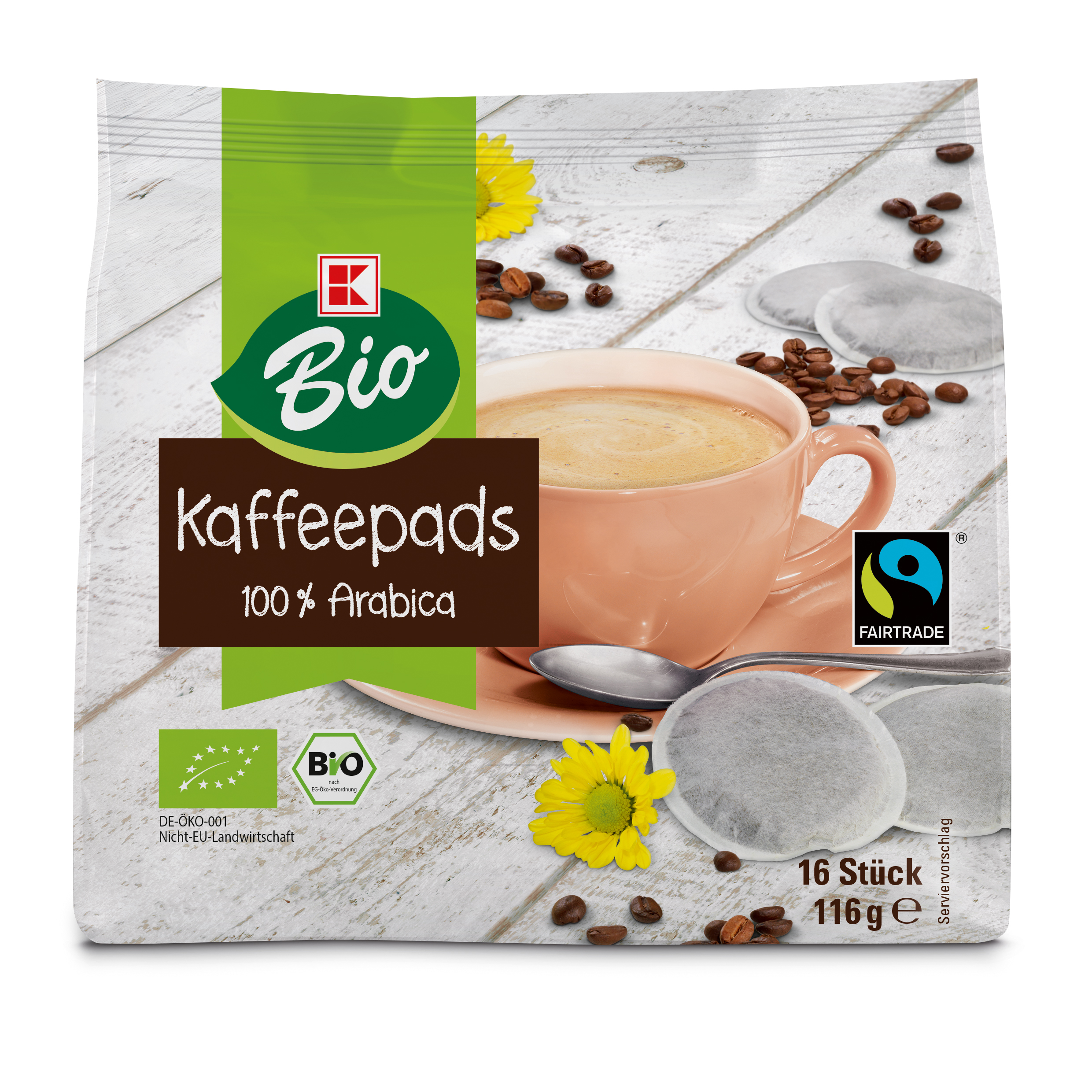 K-Bio K-Bio Kaffeepads Fairtrade-