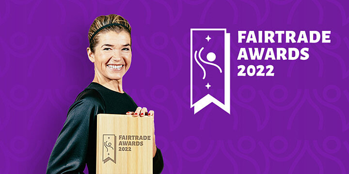 Anke Engelke mit dem Fairtrade Award 2022