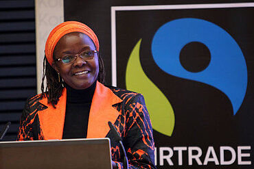 Ein Fotot von Dr. Nyagoy Nyong’o, der neuen Global CEO von Fairtrade International.