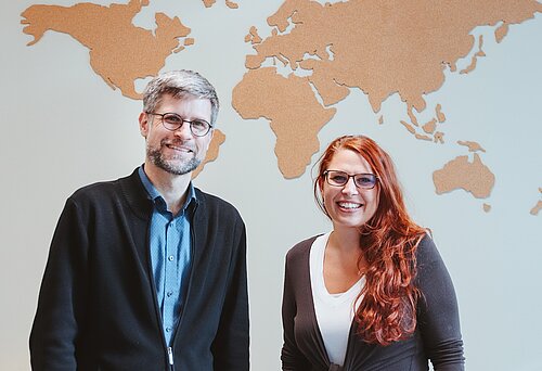 Neue Spitze des Fairtrade-Aufsichtsrats: Matthias Lehnert und Christina Arkenberg. 