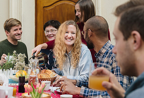 Ein faires Frühstück im Rahmen der World Fairtrade Challenge. 