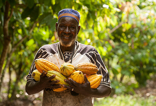 Dou Bouré Guébré, Kakaoproduzent aus der Elfenbeinküste. Foto: © Éric St-Pierre