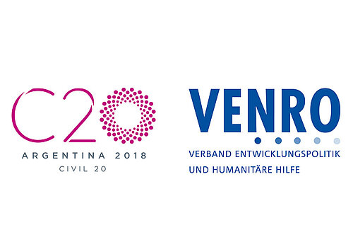 Logos von C20 und Venro